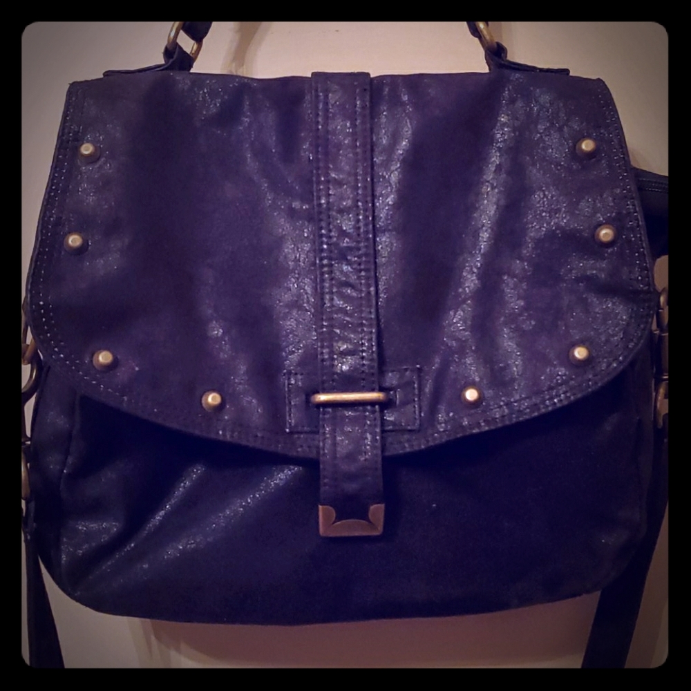 🪁2/$40Matt and Nat Soft Black Studded Satchel Bag